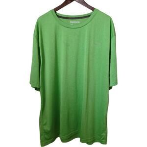 Reebok Heathered Green Short Sleeve Athletic Performance Shirt